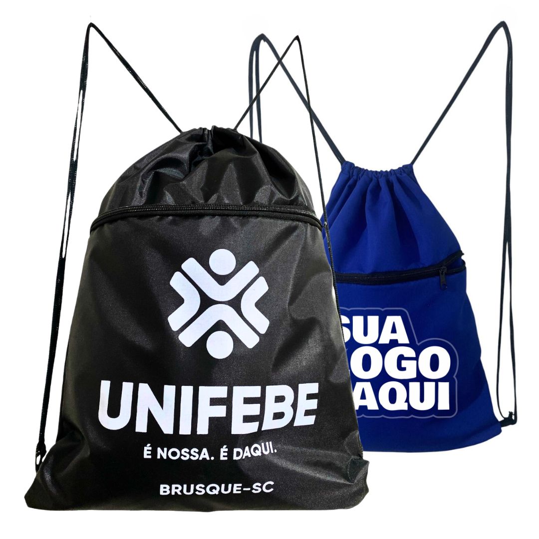 Mochila com zíper